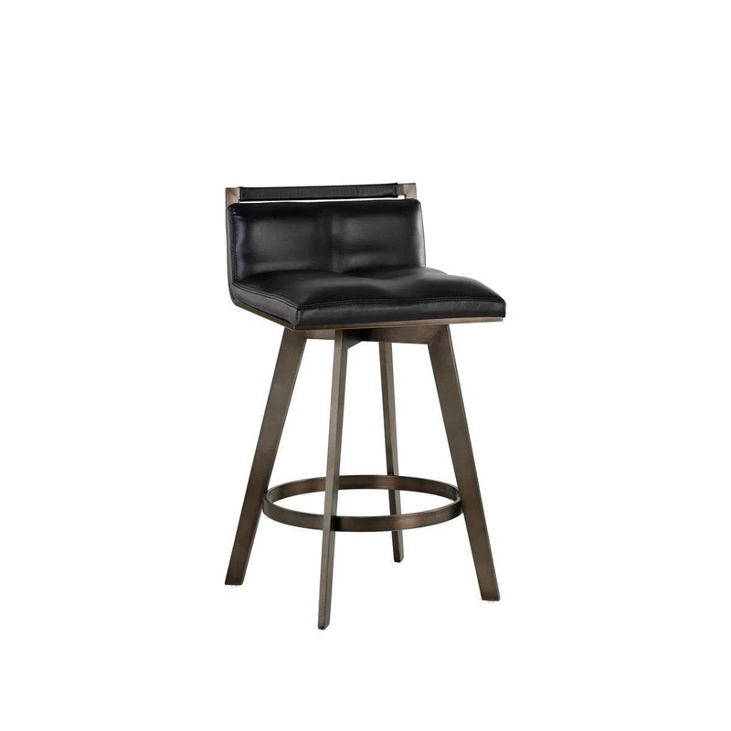 Arizona Leather Upholstered Swivel Counter Stool