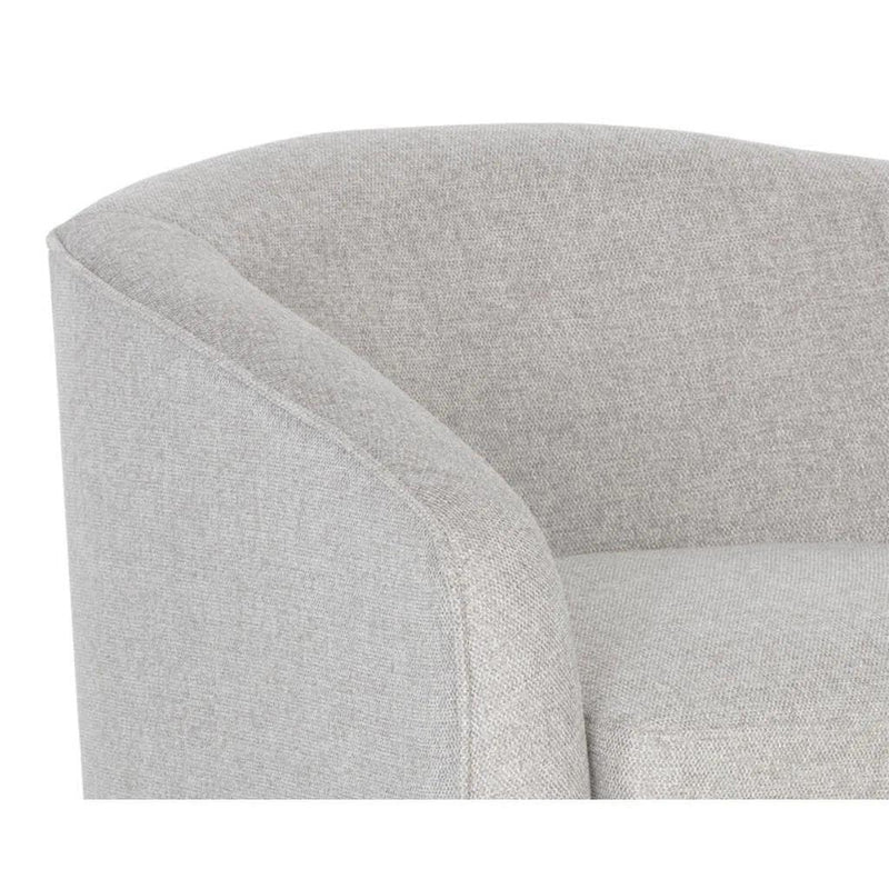 Hazel Fabric Upholstered Swivel Lounge Chair