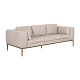 Burr Leather Upholstered Sofa