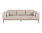 Burr Leather Upholstered Sofa