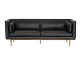 Batavia Leather Upholstered Bold Sofa