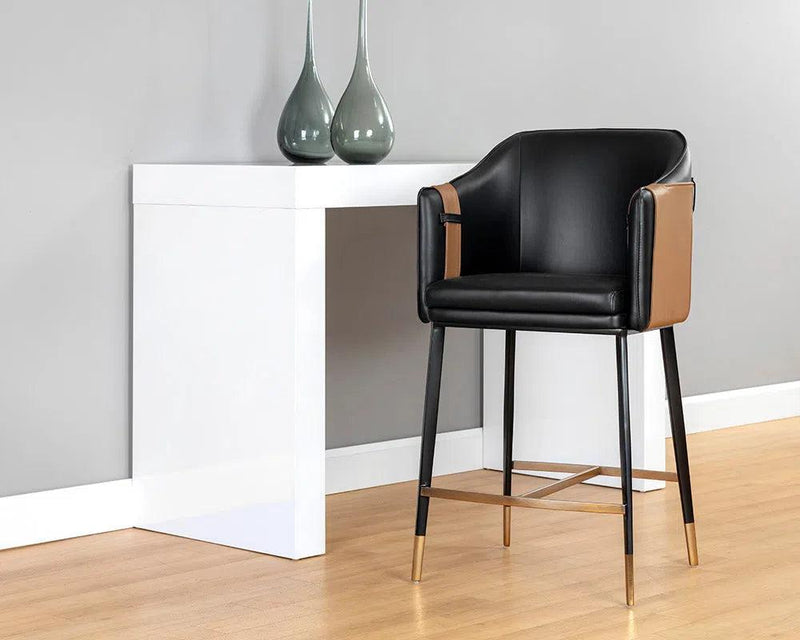 Carter Leather Upholstered Counter Stool