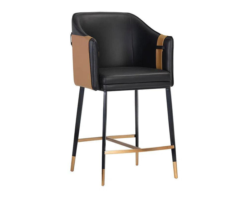 Carter Leather Upholstered Counter Stool