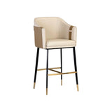 Carter Leather Upholstered Barstool