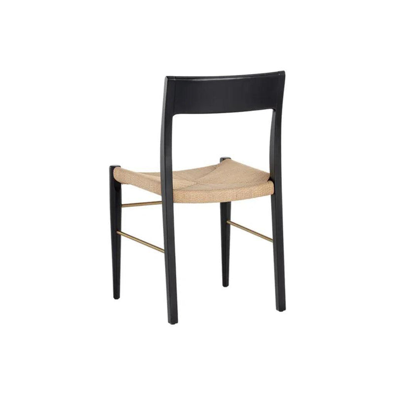 Bondi Rope Upholstered Wooden Armless Dining Chair