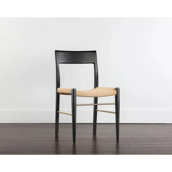 Bondi Rope Upholstered Wooden Armless Dining Chair