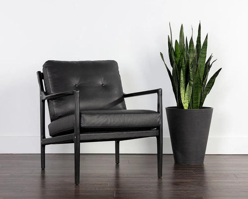 Gilmore Leather Upholstered Lounge Chair