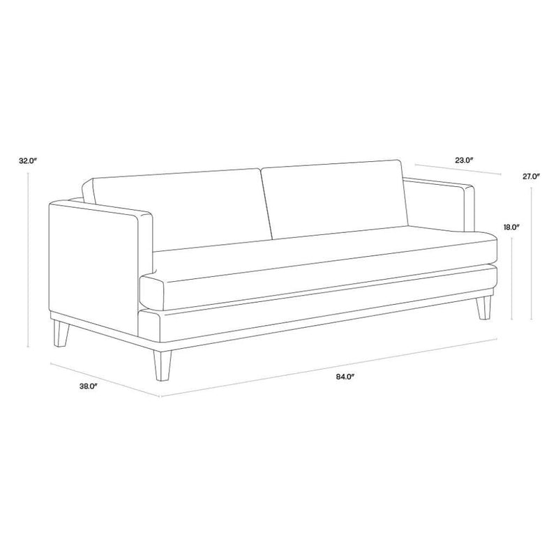 Kaius Fabric Upholstered Sofa