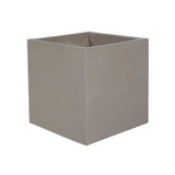 Calix Planter: Modern Dark Grey Concrete Outdoor Accent