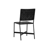 Omari Leather Upholstered Armless Dining Chair (Set Of 2)