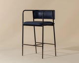 Brenan Leather Upholstered Effortlessly Elegant Barstool