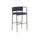 Brenan Leather Upholstered Effortlessly Elegant Barstool