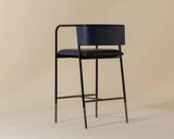 Brenan Leather Upholstered Effortlessly Elegant Barstool