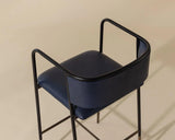 Brenan Leather Upholstered Effortlessly Elegant Barstool