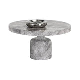 Elmira Concrete Outdoor Round Coffee Table