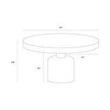 Elmira Concrete Outdoor Round Coffee Table