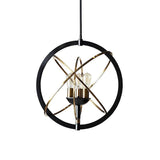 Ayala Chandelier Modern Black And Brass Lighting Fixture