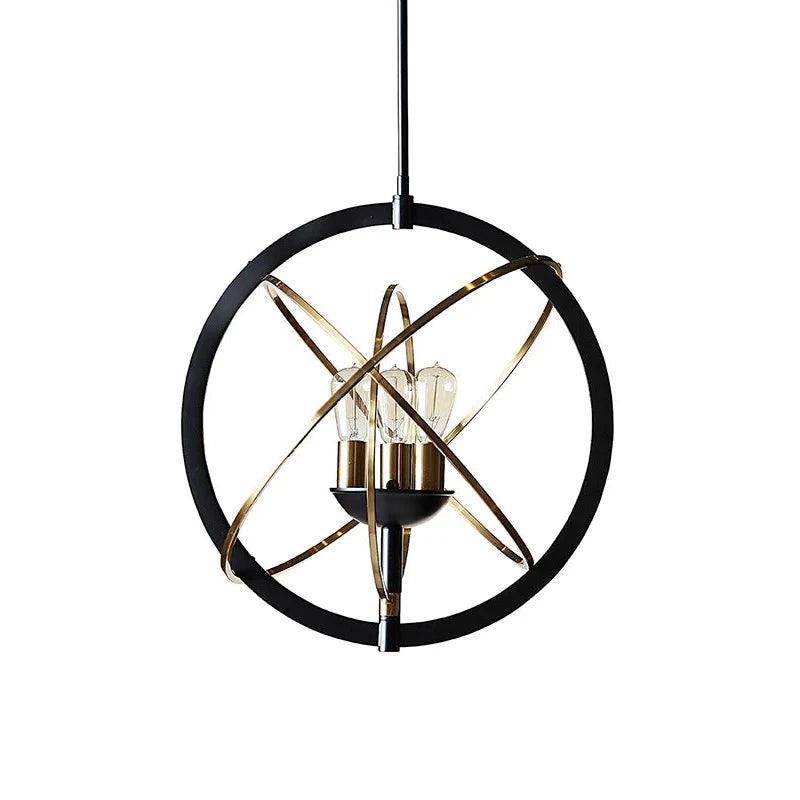 Ayala Chandelier Modern Black And Brass Lighting Fixture