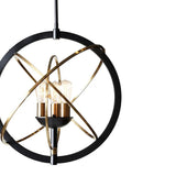 Ayala Chandelier Modern Black And Brass Lighting Fixture