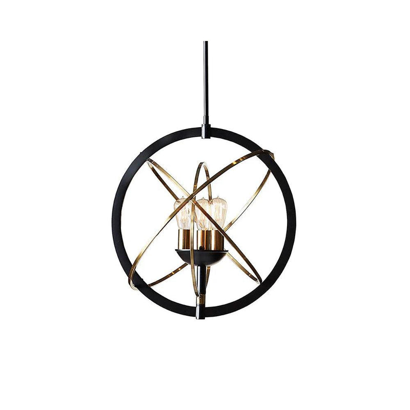 Ayala Chandelier Modern Black And Brass Lighting Fixture