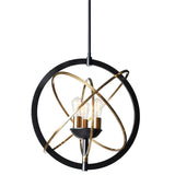 Ayala Chandelier Modern Black And Brass Lighting Fixture