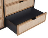 Avida Dresser Gold Black/Natural With Soft Closing Drawers