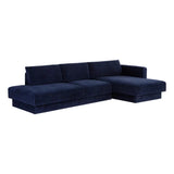 Tecoma Fabric Upholstered Sofa Chaise