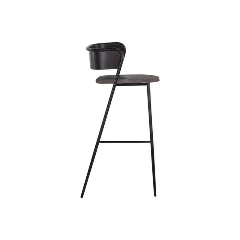 Keanu Powder Coated Iron Barstool