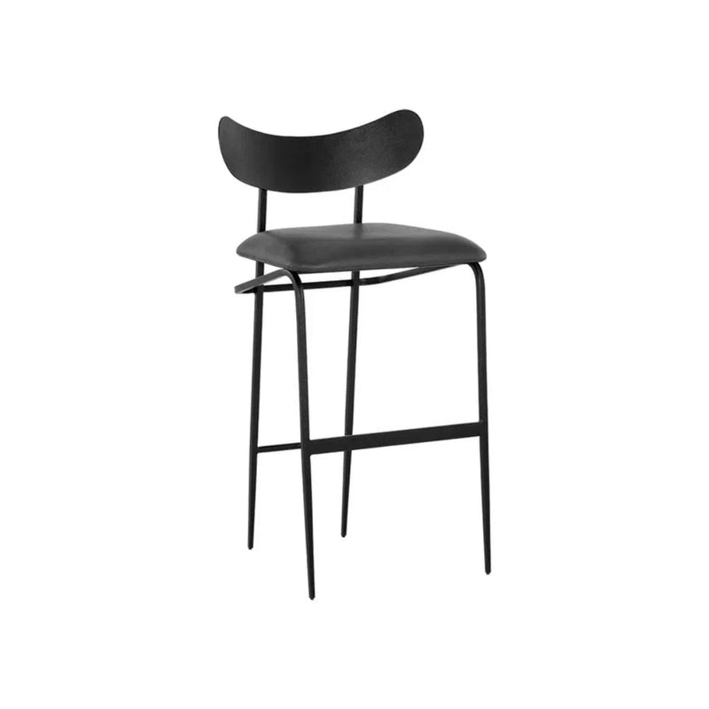 Gibbons Leather Upholstered Unique Barstool