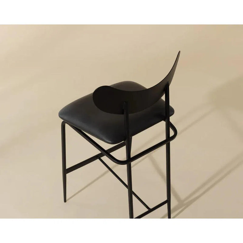 Gibbons Leather Upholstered Unique Counter Stool