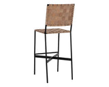 Omari Leather Upholstered Unique Styled Barstool