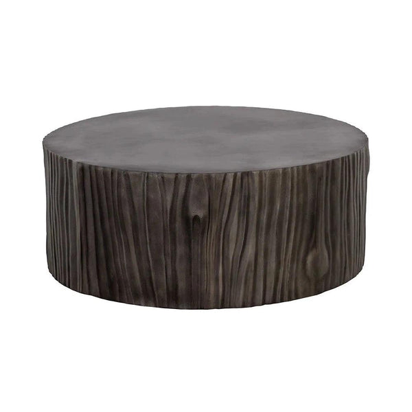 Shea Coffee Table Handcrafted Grey Aluminum Design