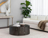 Shea Coffee Table Handcrafted Grey Aluminum Design