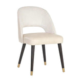 Monae Leather Upholstered Armless Dining Chair