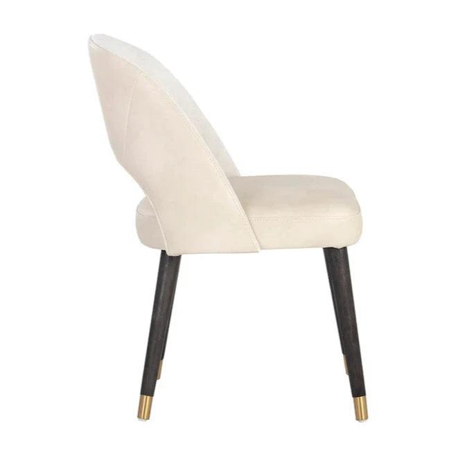 Monae Leather Upholstered Armless Dining Chair