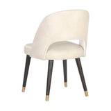 Monae Leather Upholstered Armless Dining Chair