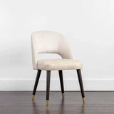 Monae Leather Upholstered Armless Dining Chair