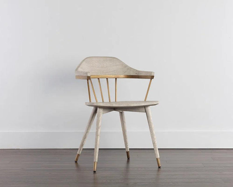 Demi Wooden Dining Armchair