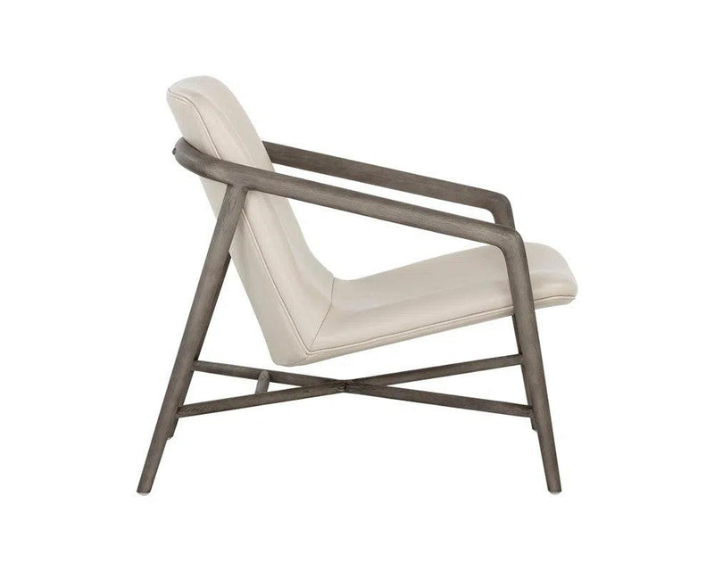 Cinelli Leather Upholstered Lounge Chair