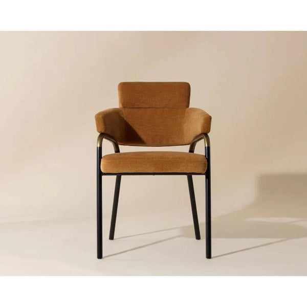 Sharqui Fabric Upholstered Dining Armchair