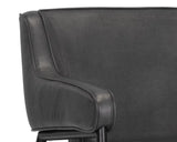 Derome Leather Upholstered Unique Lounge Chair