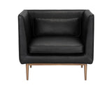 Batavia Leather Upholstered Bold Armchair