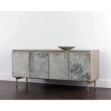 Mirabelli Sideboard With Brass Legs And Cord Management