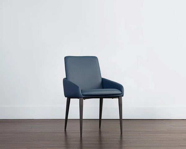 Carlo Leather Upholstered Dining Armchair