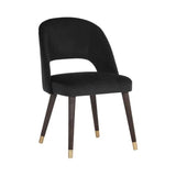 Monae Leather Upholstered Armless Dining Chair