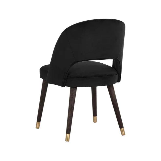 Monae Leather Upholstered Armless Dining Chair