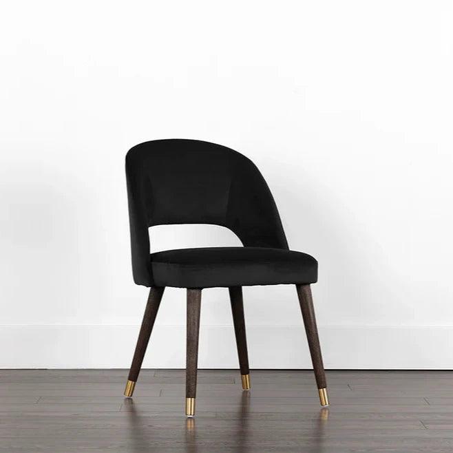 Monae Leather Upholstered Armless Dining Chair