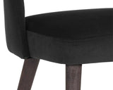 Monae Leather Upholstered Armless Dining Chair