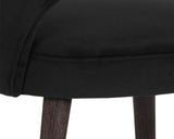 Monae Leather Upholstered Armless Dining Chair