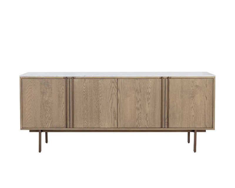 Briar Wooden Marble Top Sideboard